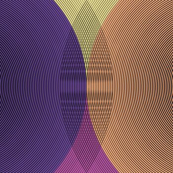 Digitale Kunst mit dem Titel "Circular Interferen…" von Dr. Matthias Kerling, Original-Kunstwerk, Digitale Malerei