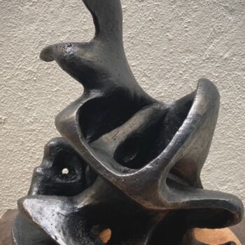 Sculpture titled "Wave of Innerself" by Aarti Gupta Bhadauria, Original Artwork, Terra cotta