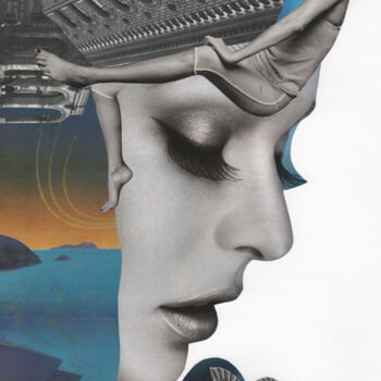 Collages intitulée "Venice" par Tatiana Lazdovskaia, Œuvre d'art originale, Collages