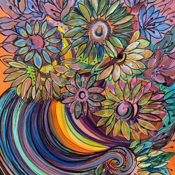 Painting titled "Original painting "…" by Olga Rokhmanyuk (ROArtUS), Original Artwork, Acrylic