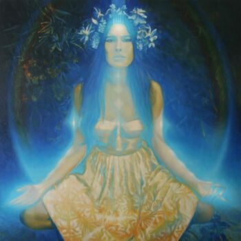 Pittura intitolato "Nirvana" da Andriy Markiv, Opera d'arte originale, Olio