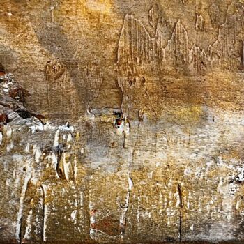 Painting titled "Décor d'or" by Hervé Souffi, Original Artwork, Acrylic