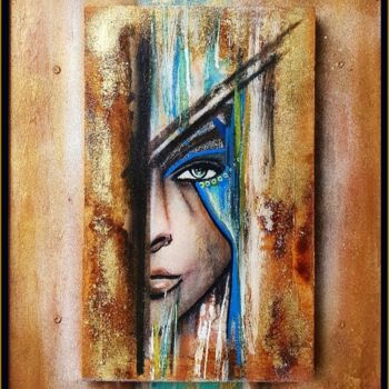 Peinture intitulée ""Universe"" par Cel . B, Œuvre d'art originale, Acrylique Monté sur Panneau de bois