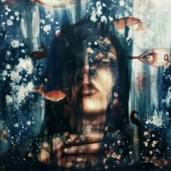 Painting titled "Identity 10" by Shima Ghasemi, Original Artwork, Acrylic