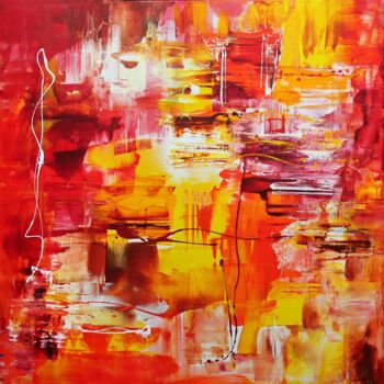 Painting titled "Unchained Melody" by Paresh Nrshinga F R S A, Original Artwork, Acrylic Mounted on Wood Stretcher frame