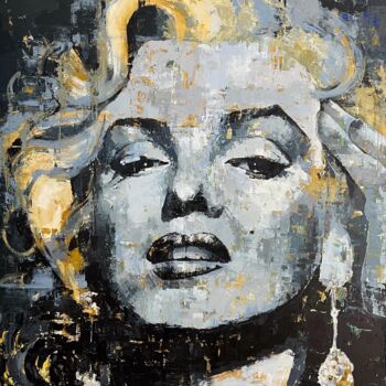 Painting titled "Marilyn" by Abhishek Deheriya, Original Artwork, Acrylic