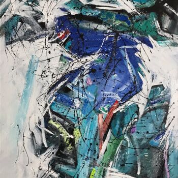 Painting titled "The shade of emotio…" by Tung Duc Pham, Original Artwork, Acrylic