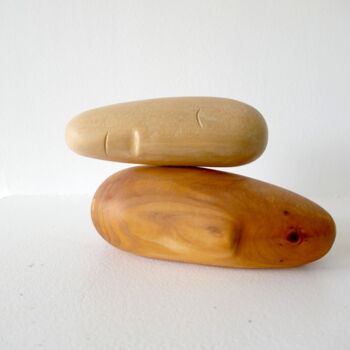 Sculptuur getiteld "Emanation" door Liquette-Gorbach, Origineel Kunstwerk, Hout