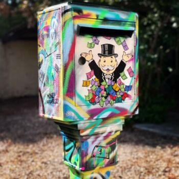 雕塑 标题为“BOX MAIL MONOPOLY” 由N Nathan, 原创艺术品, 铝