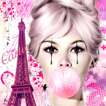 Digital Arts titled "BB Vision Pop Art" by Lascaz, Original Artwork, Digital Painting