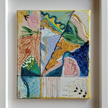 Peinture intitulée "The Vintage Collect…" par Jan O'Sullivan, Œuvre d'art originale, Acrylique Monté sur Châssis en bois