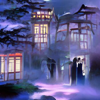「GHOSTS AND VAMPIRES…」というタイトルのデジタルアーツ Mahesh Tolaniによって, オリジナルのアートワーク, デジタル絵画