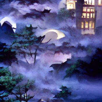 Digital Arts με τίτλο "GHOST AND VAMPIRES…" από Mahesh Tolani, Αυθεντικά έργα τέχνης, Ψηφιακή ζωγραφική