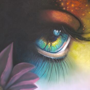 Ζωγραφική με τίτλο "Universo" από Donabatar, Αυθεντικά έργα τέχνης, Παστέλ