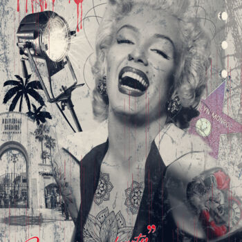 Digital Arts titled "Maryline Life" by Lascaz, Original Artwork, Digital Painting