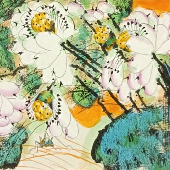 Malerei mit dem Titel "Beautiful rhythm in…" von Dayou Lu, Original-Kunstwerk, Pigmente