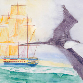 绘画 标题为“AQUARELLE originale…” 由Isabelle Redonnet, 原创艺术品, 水彩
