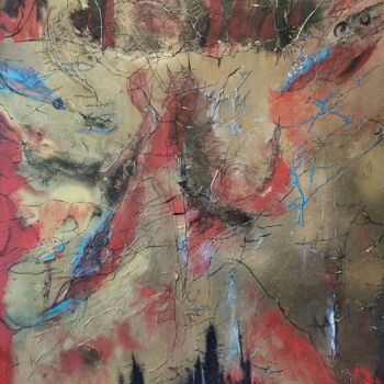 Peinture intitulée "Apocalypse" par Lisa Morantin, Œuvre d'art originale, Acrylique