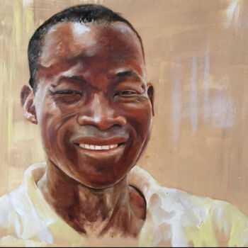 Peinture intitulée "Denis N." par Christian Lartaud (Christian Gavots), Œuvre d'art originale, Huile