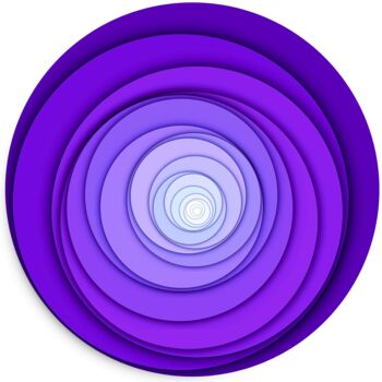 Sculpture titled "Layered Optica 6" by Sumit Ratta, Original Artwork, Digital Painting Mounted on Wood Panel