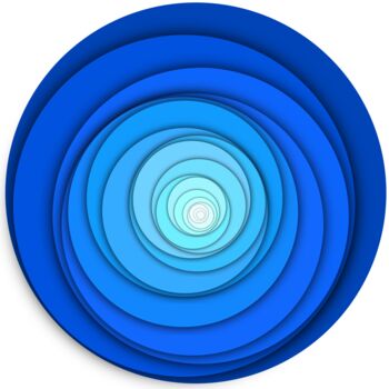 Ζωγραφική με τίτλο "Layered Optica 2" από Sumit Ratta, Αυθεντικά έργα τέχνης, Ψηφιακή ζωγραφική Τοποθετήθηκε στο Ξύλινο πάνελ