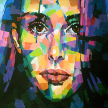 Peinture intitulée "T_PORTRAIT" par Aleksandr Ilichev, Œuvre d'art originale, Acrylique