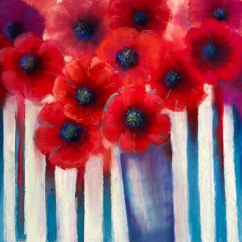 Schilderij getiteld "Summer 2022" door Julia Suptel, Origineel Kunstwerk, Pastel
