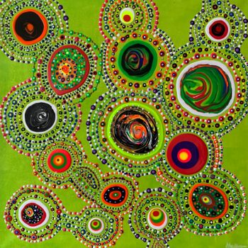 Peinture intitulée "Pâturage" par Elise H, Œuvre d'art originale, Acrylique