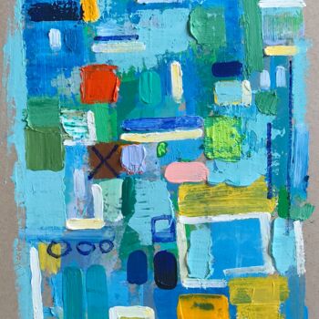 Painting titled "Under the moon" by Tung Duc Pham, Original Artwork, Acrylic