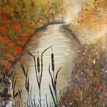 Peinture intitulée "...et derrière les…" par Emmanuelle Gaillard, Œuvre d'art originale, Acrylique Monté sur Châssis en bois