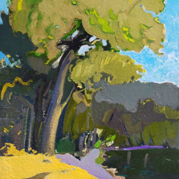 Peinture intitulée "Bois de Boulogne, a…" par Orest Hrytsak, Œuvre d'art originale, Huile