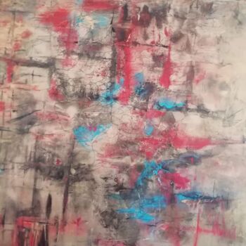 Peinture intitulée "Guerrière Dogon" par Lisa Morantin, Œuvre d'art originale, Acrylique