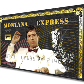 Sculpture titled "Montana Express" by Lascaz, Original Artwork, Aluminium