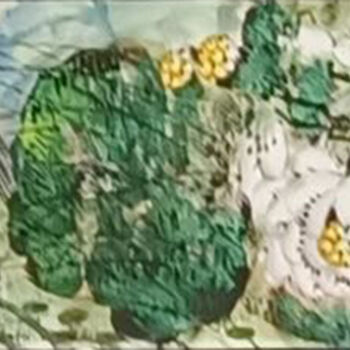 Schilderij getiteld "Peaceful in the lot…" door Dayou Lu, Origineel Kunstwerk, pigmenten