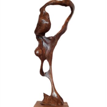 Γλυπτική με τίτλο "Salvador Dali" από Lara Shabelnik, Αυθεντικά έργα τέχνης, Ξύλο