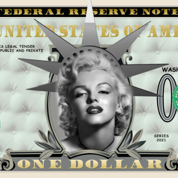 Digital Arts titled "Maryline $$" by Lascaz, Original Artwork, Photo Montage