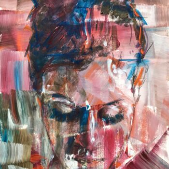 Картина под названием "Au Bazar" - Dominique Dève, Подлинное произведение искусства, Акрил