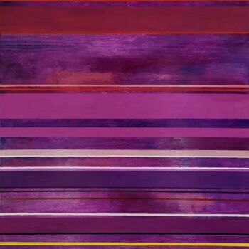 Peinture intitulée "Violets" par Pascal Buffard, Œuvre d'art originale, Huile