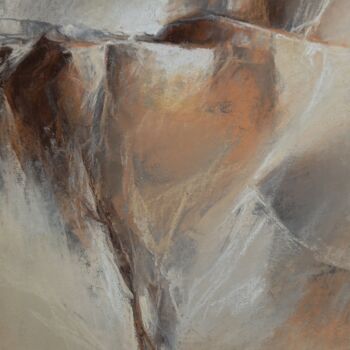 Peinture intitulée "Le glacier" par Nicolas Planson, Œuvre d'art originale, Pastel Monté sur Autre panneau rigide