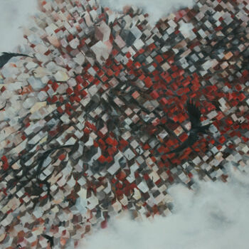 Peinture intitulée "Vain" par Adnan Avni, Œuvre d'art originale, Huile