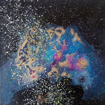 Pintura titulada "Nebula 2" por Lynda Rosemarie Stevens, Obra de arte original, Acrílico