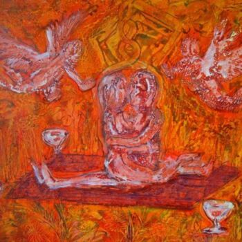 Painting titled "MAGIA SEXUAL" by Toribio Quintero, Original Artwork