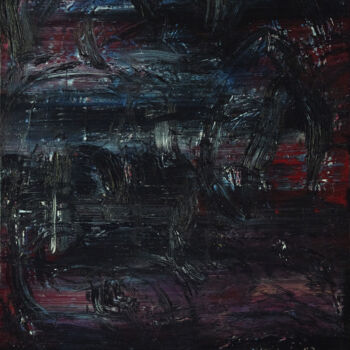 Painting titled "MH-001" by R1m, Original Artwork, Oil Mounted on Wood Stretcher frame