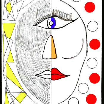 Drawing titled "Perfectly Imperfect" by Nancy A-Mechrek, Original Artwork, Pencil