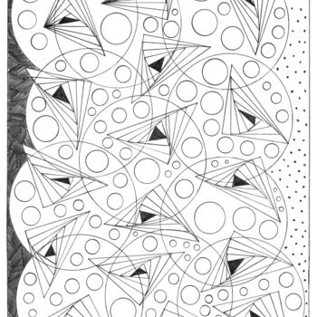 Drawing titled "Spacing Of The Sphe…" by Nancy A-Mechrek, Original Artwork, Pencil
