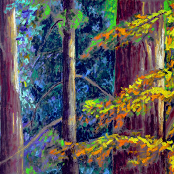 Peinture intitulée "Deep in the Shadows" par Eric Matranga, Œuvre d'art originale, Huile Monté sur Châssis en bois