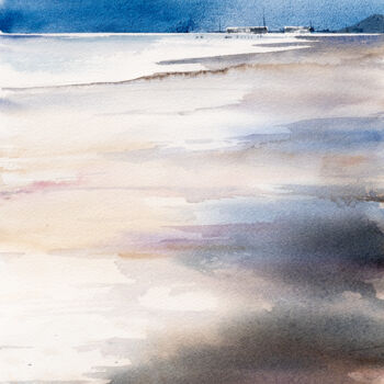 「***Nord Küste II***」というタイトルの絵画 Yuriy Kraftによって, オリジナルのアートワーク, 水彩画