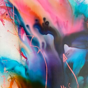 Painting titled "As you like" by Miriam Smidt, Original Artwork, Watercolor Mounted on Wood Stretcher frame