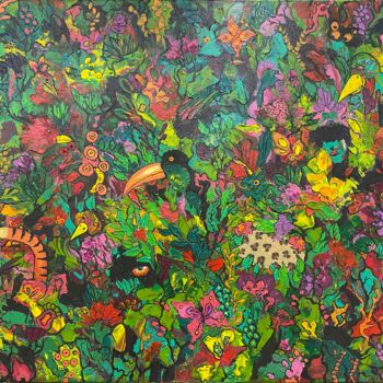 제목이 "In the magic forest"인 미술작품 Daryanov로, 원작, 아크릴