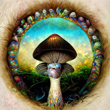 Digital Arts titled "Psilocybe" by Patrick Hager, Original Artwork, 2D Digital Work